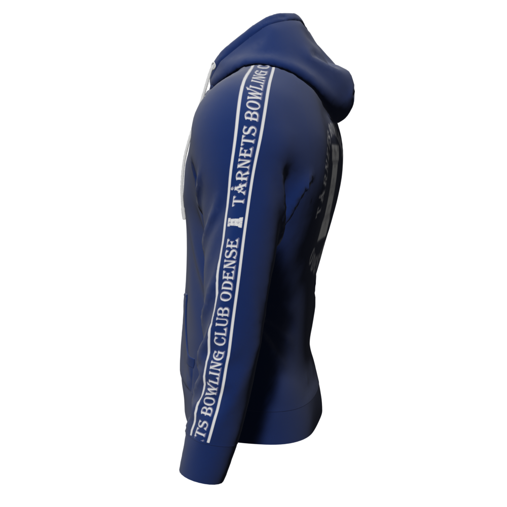Bomulds Hoodie ZIP - Tårnets Bowling - SponsorWorld