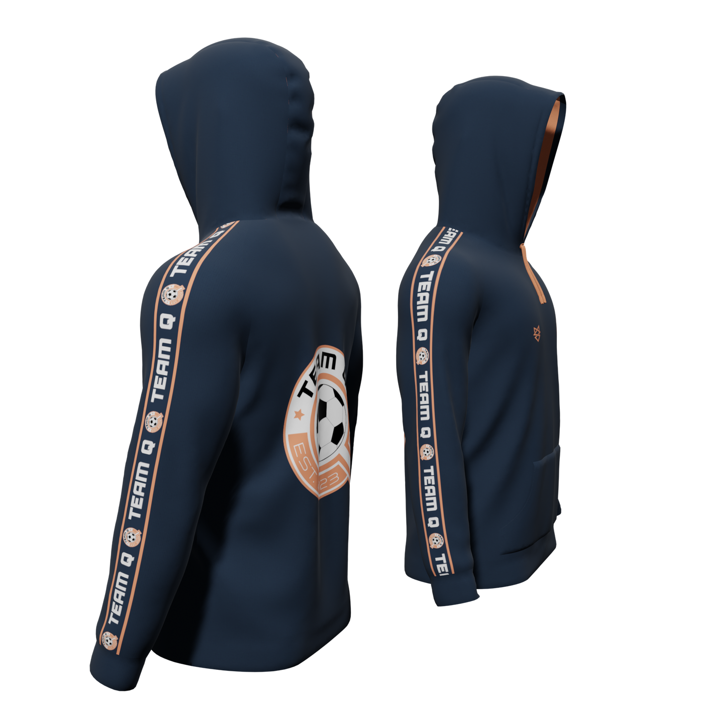 Bomulds Hoodie - Team Q - SponsorWorld
