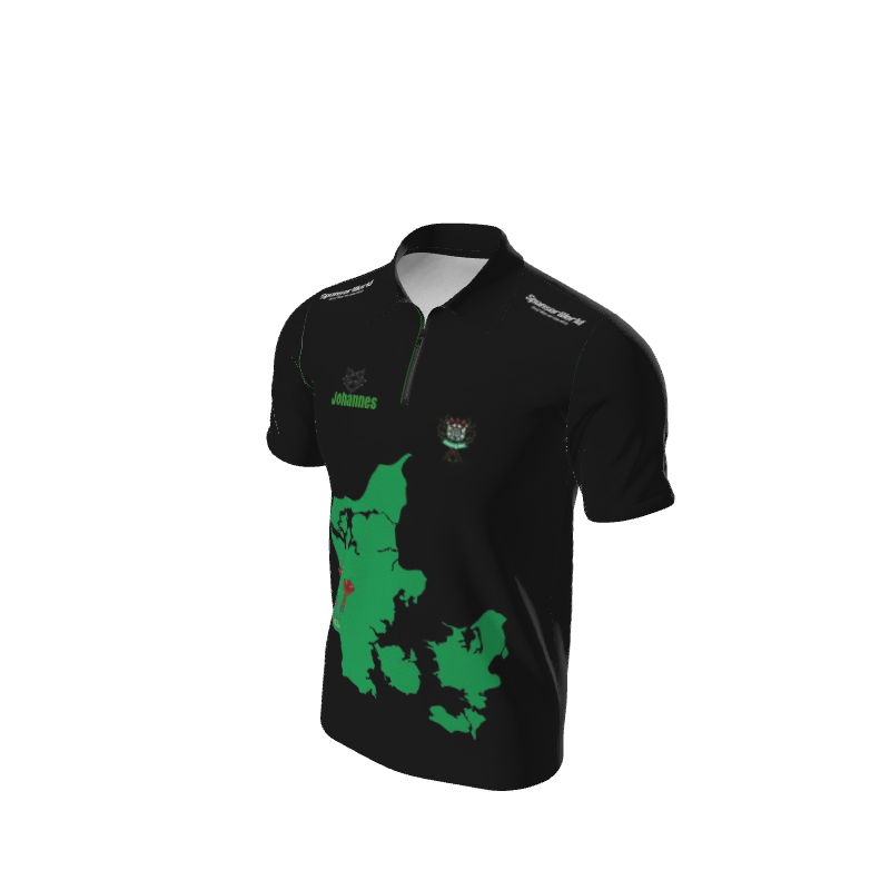 Polo Dartklubben Esbjerg Øst, zipped polo. (L)