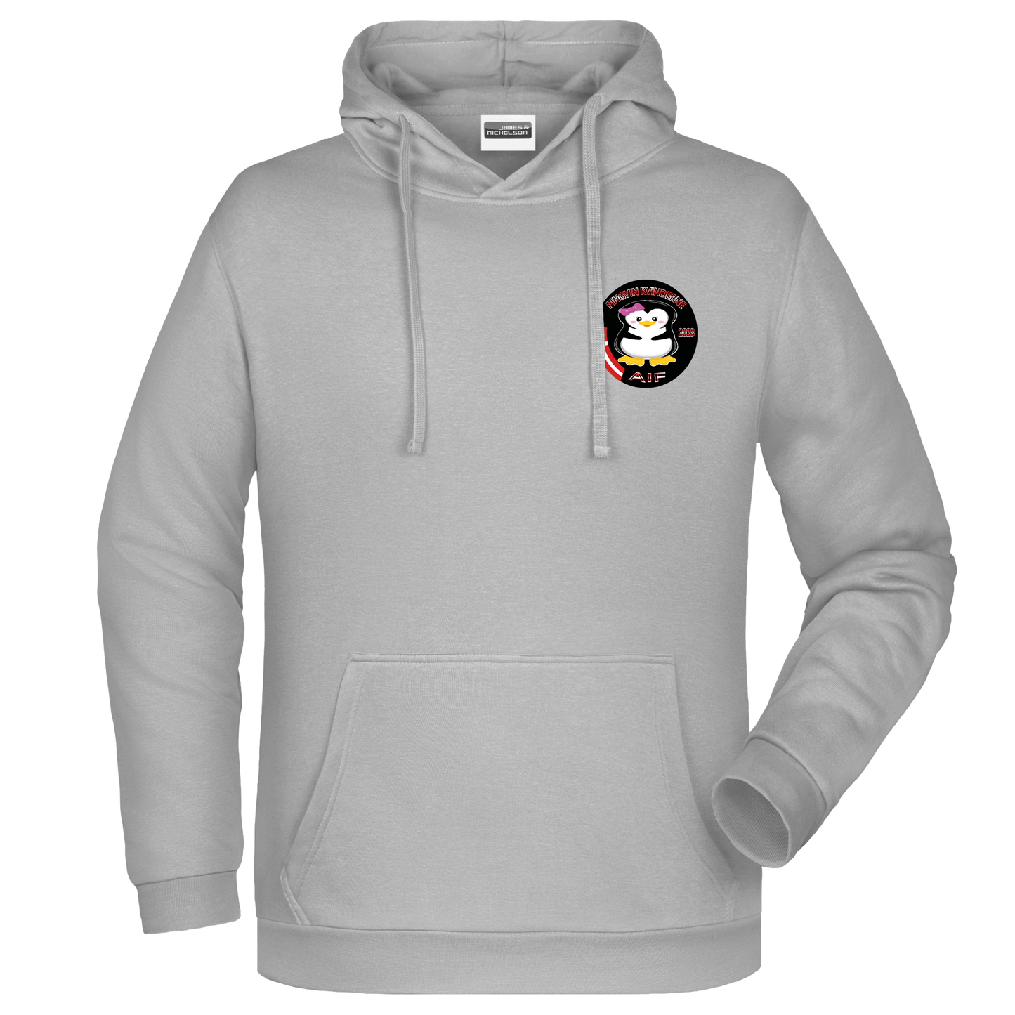 Bomulds Hoodie - Barn - pingvin kvinderne