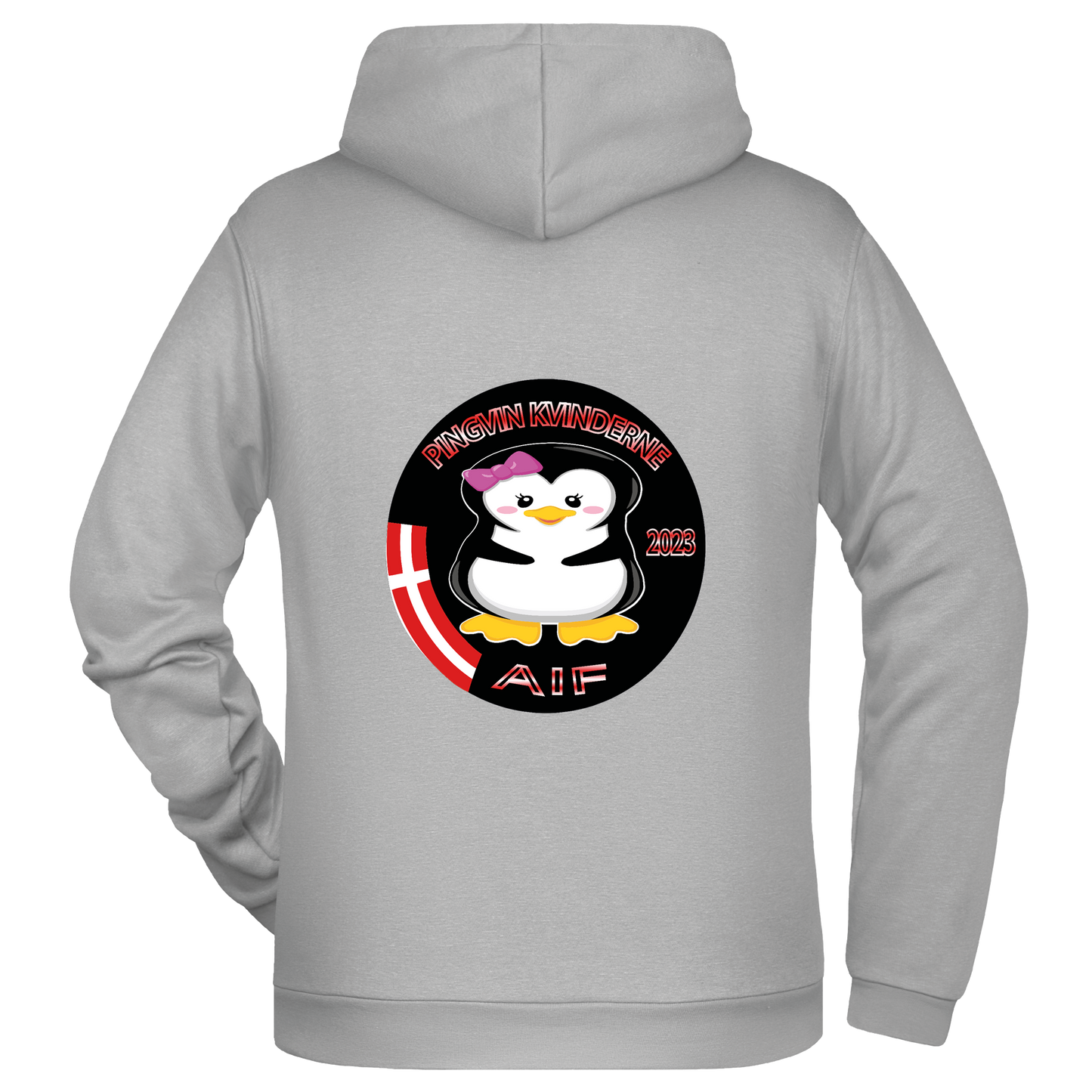 Bomulds Hoodie - Barn - pingvin kvinderne