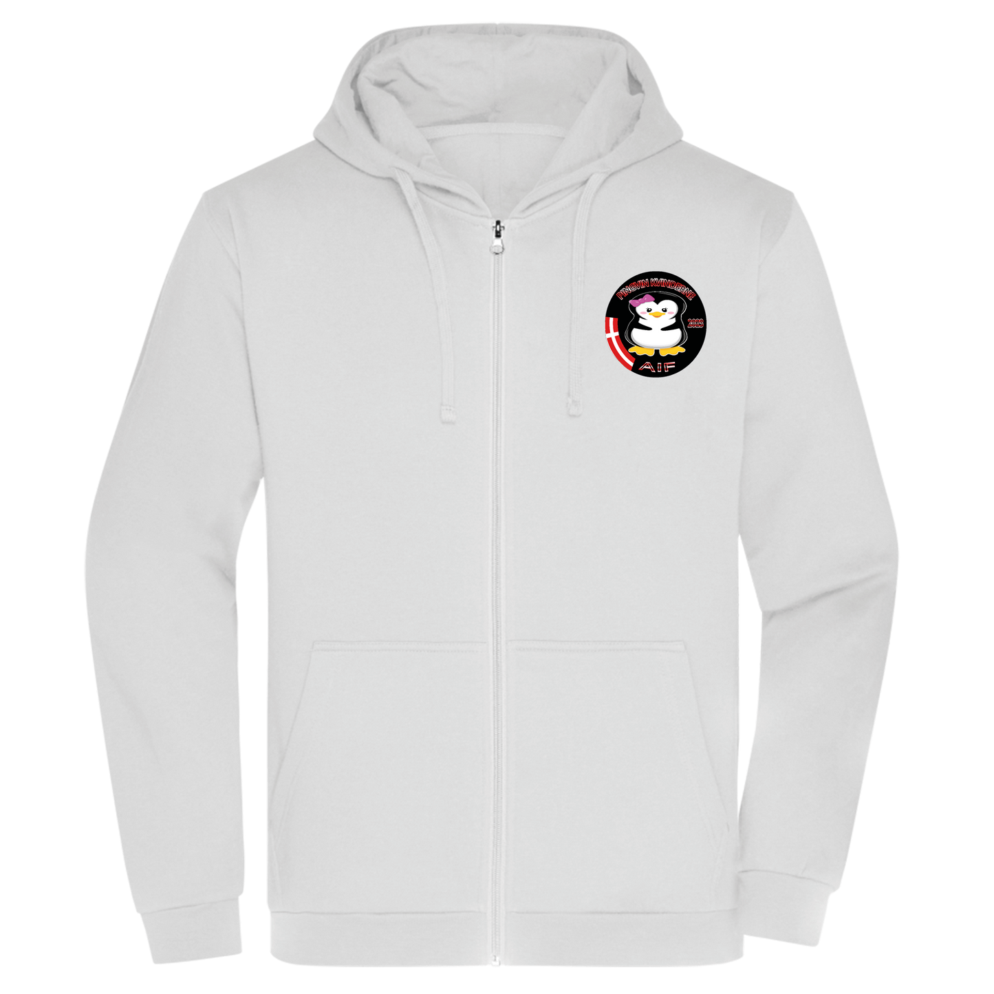 Bomulds Hoodie ZIP - Voksen - pingvin kvinderne