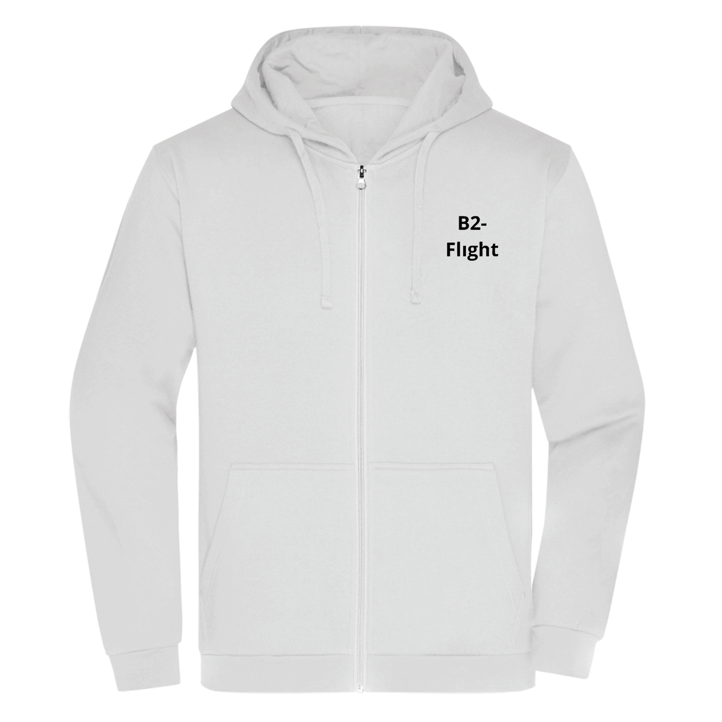 Bomulds Hoodie ZIP - Voksen - B2 Flight - SponsorWorld