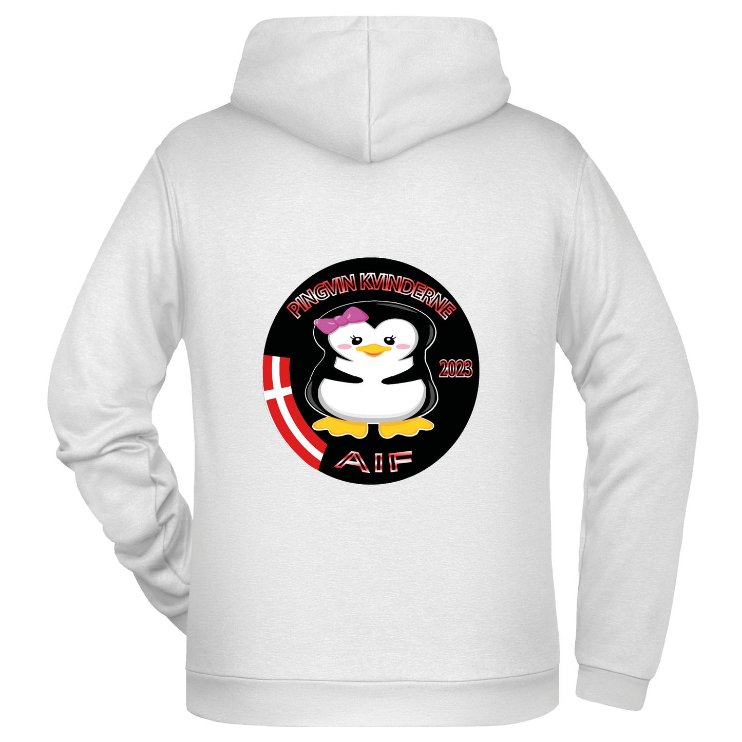 Bomulds Hoodie - Barn - pingvin kvinderne