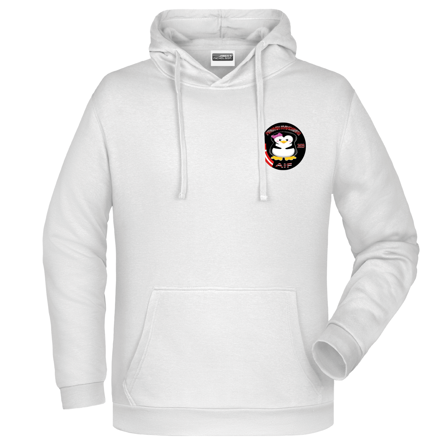 Bomulds Hoodie - Barn - pingvin kvinderne