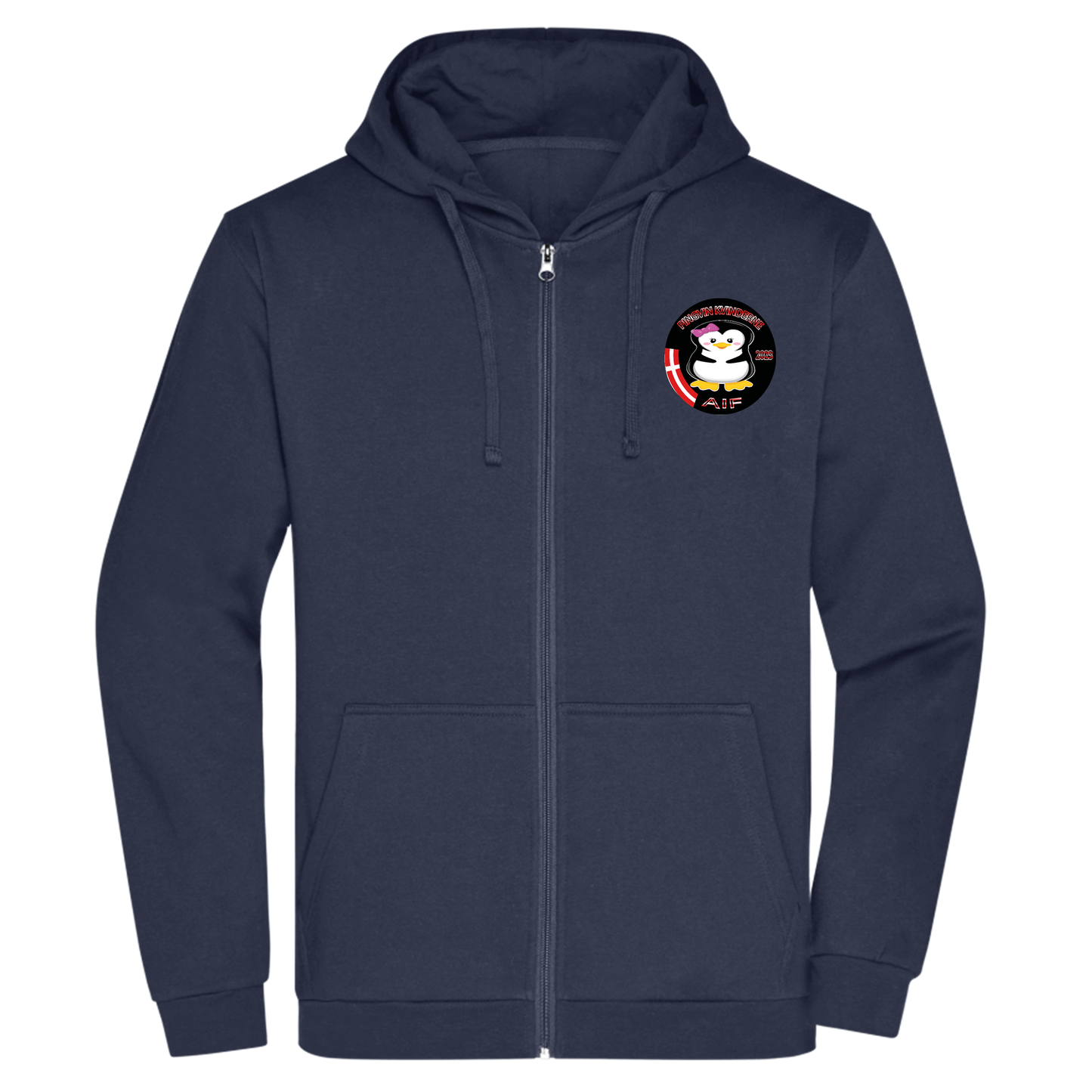 Bomulds Hoodie ZIP - Voksen - pingvin kvinderne