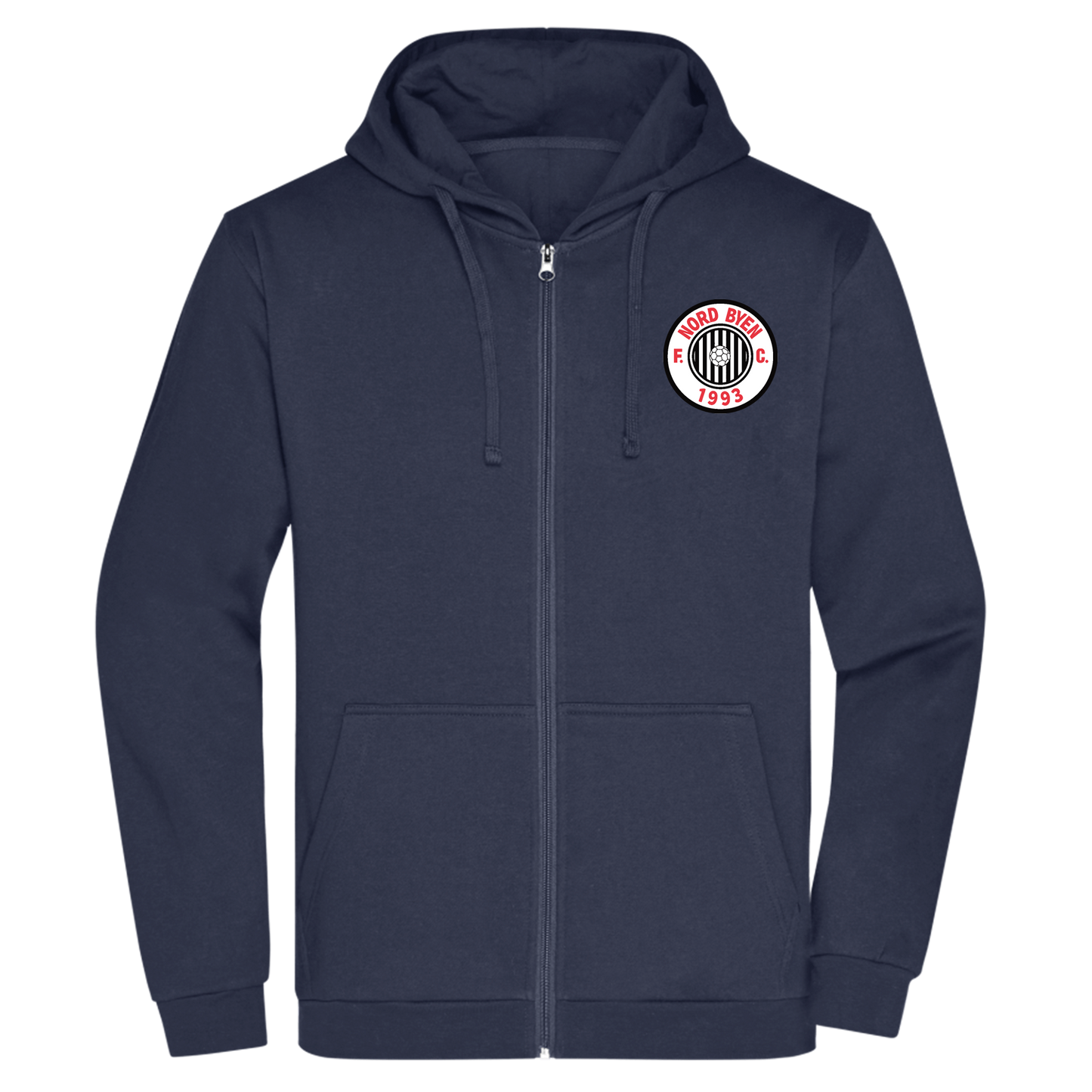 Bomulds Hoodie ZIP - Voksen - NB93 - SponsorWorld