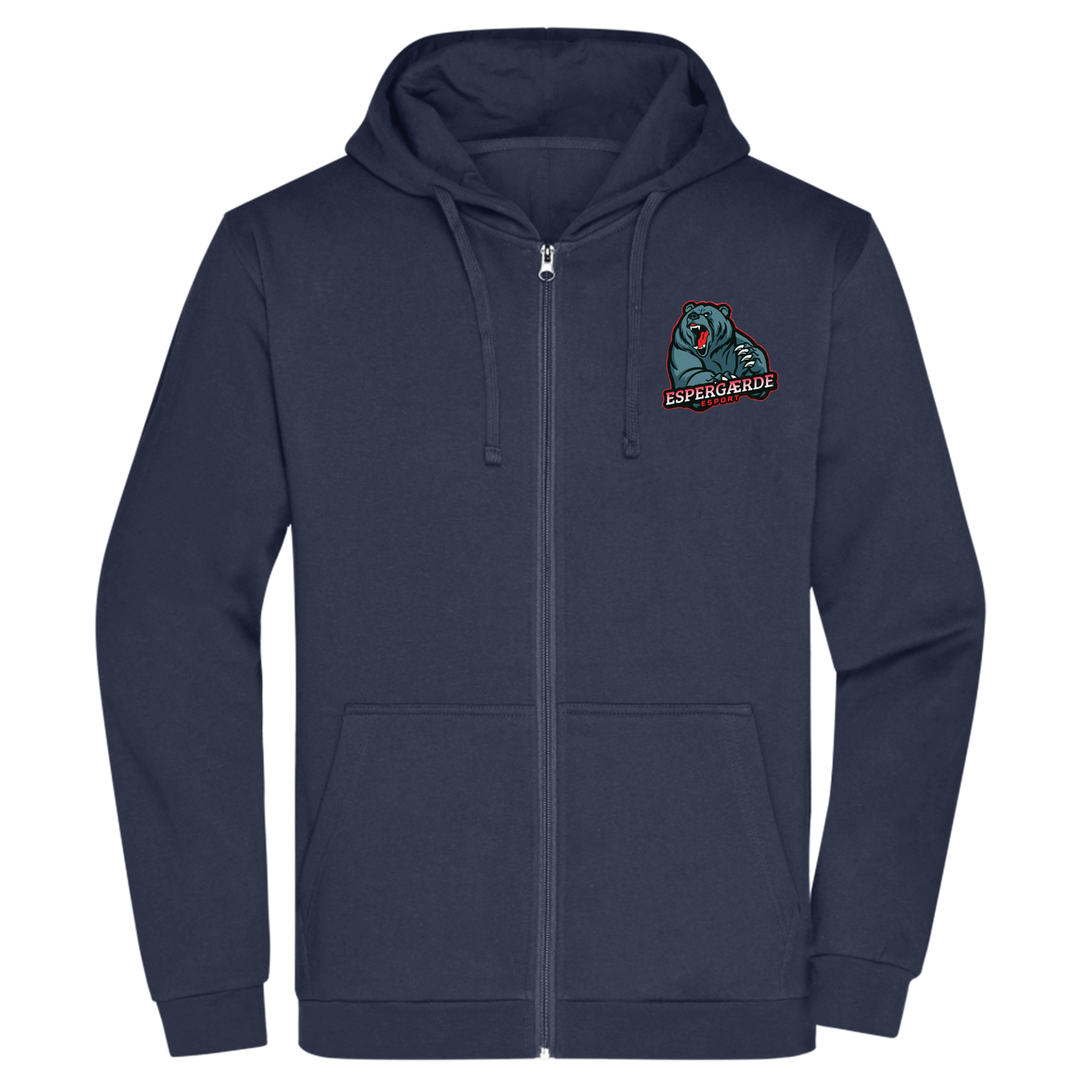 Bomulds Hoodie ZIP - Voksen - Espergærde Esport - SponsorWorld