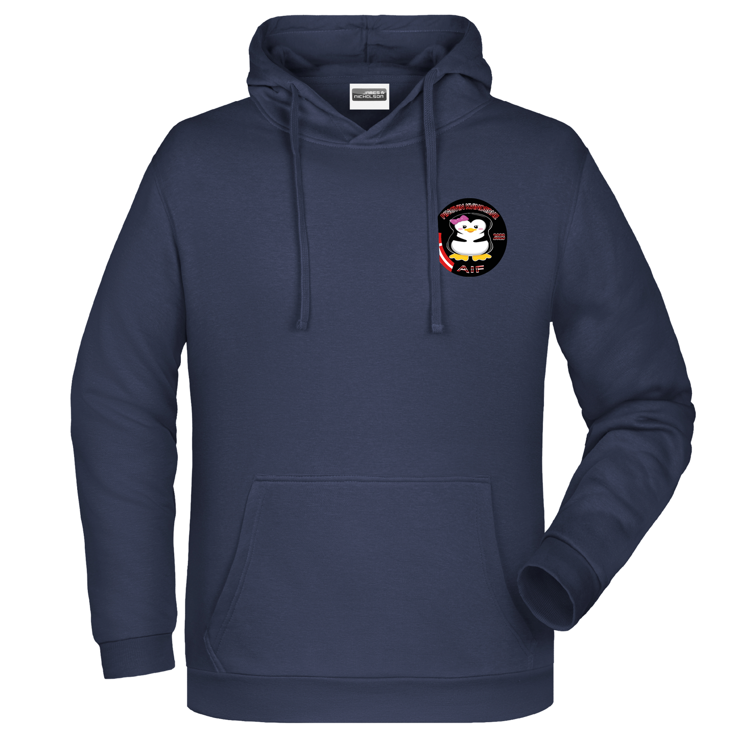 Bomulds Hoodie - Barn - pingvin kvinderne