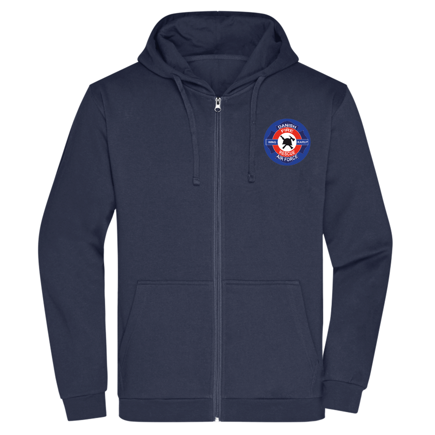 Bomulds Hoodie ZIP - Voksen - Fire & Rescue - SponsorWorld