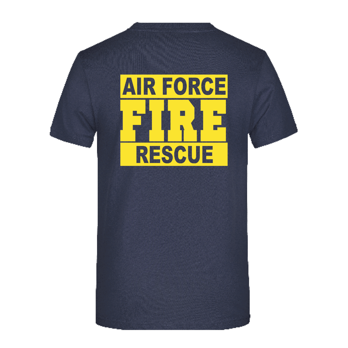 Cotton T-shirt logo on chest & back - Air Force Fire and Rescue