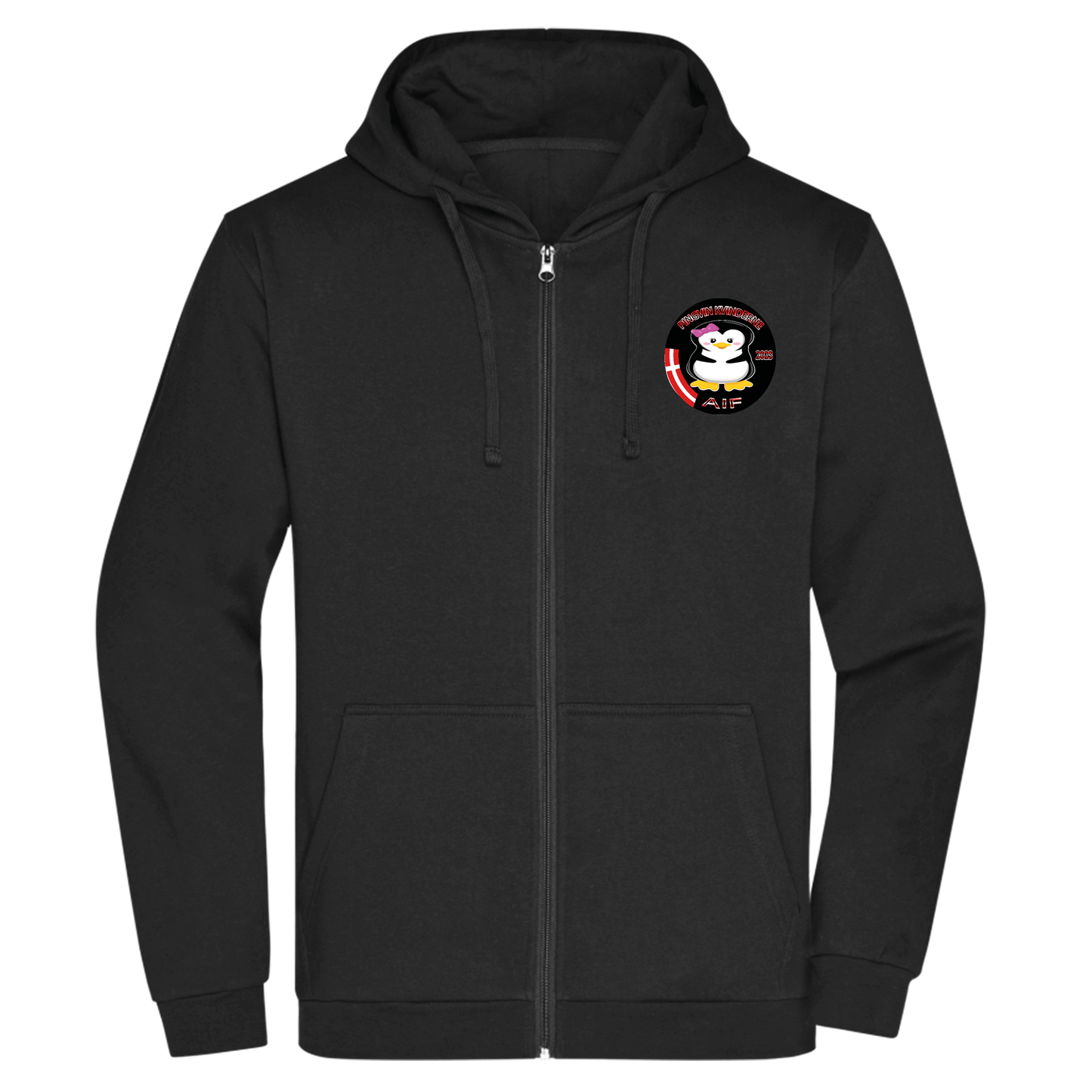 Bomulds Hoodie ZIP - Voksen - pingvin kvinderne