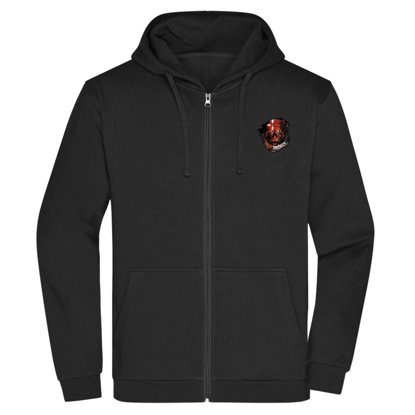 Bomulds Hoodie ZIP - Voksen - Tonni Tiger Sørensen - SponsorWorld