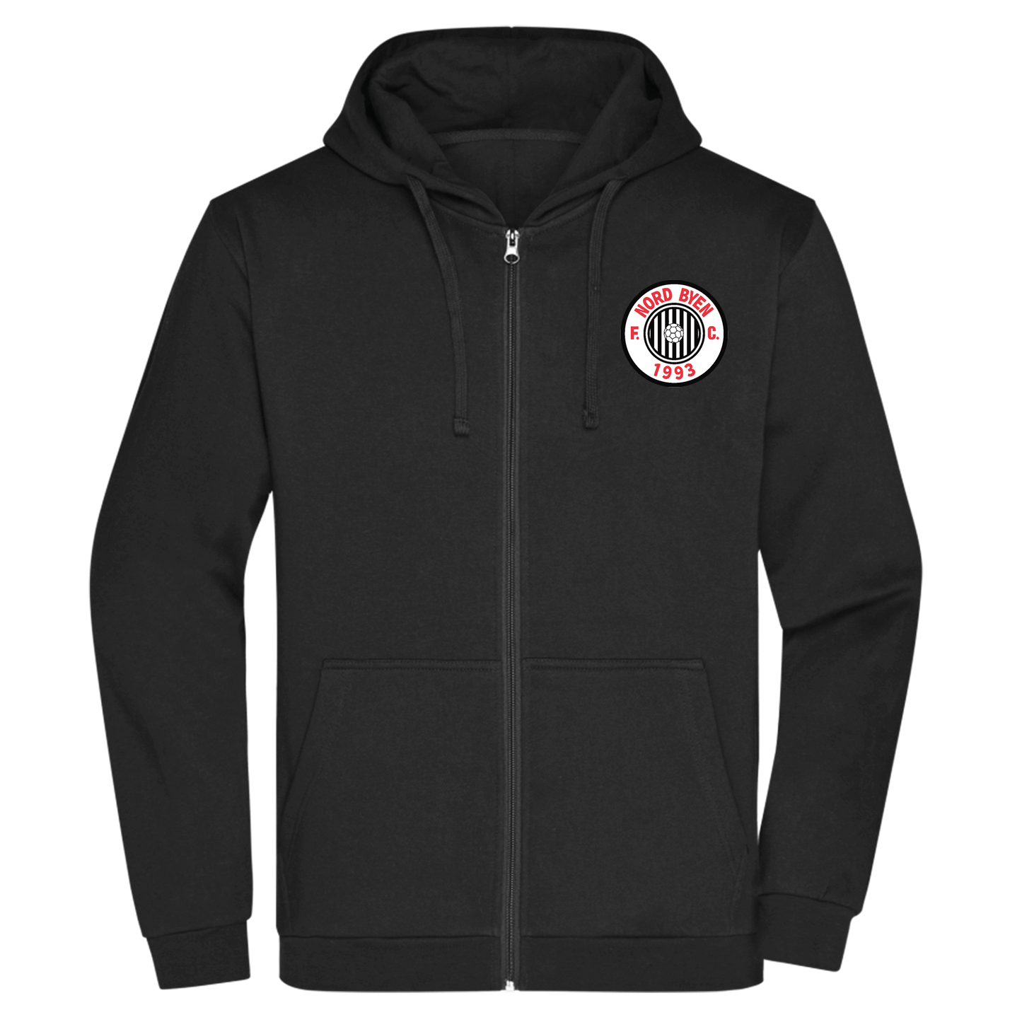 Bomulds Hoodie ZIP - Voksen - NB93 - SponsorWorld