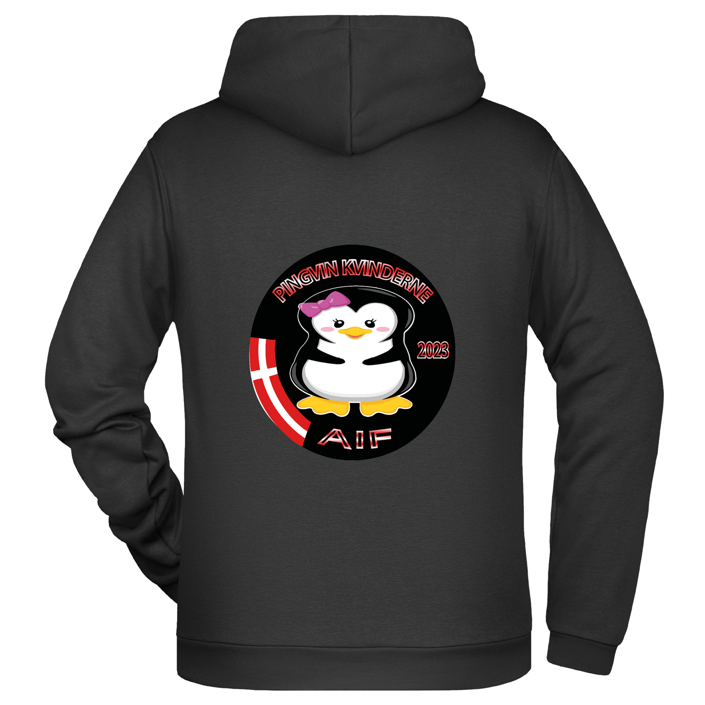 Bomulds Hoodie - Barn - pingvin kvinderne