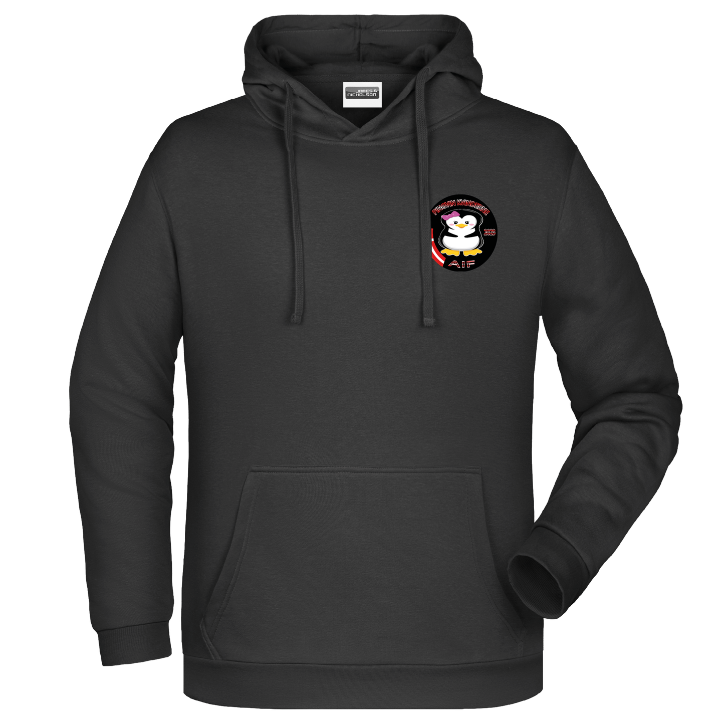 Bomulds Hoodie - Barn - pingvin kvinderne