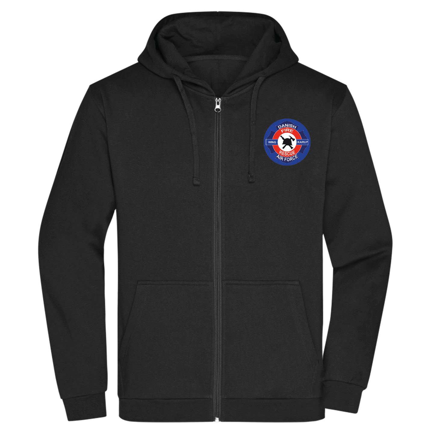 Bomulds Hoodie ZIP - Voksen - Fire & Rescue - SponsorWorld