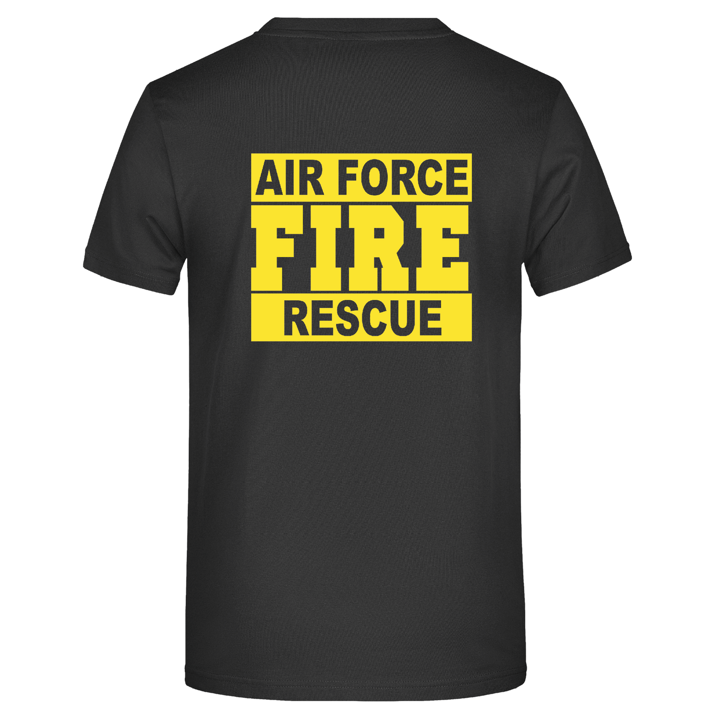 Cotton T-shirt logo on chest & back - Air Force Fire and Rescue