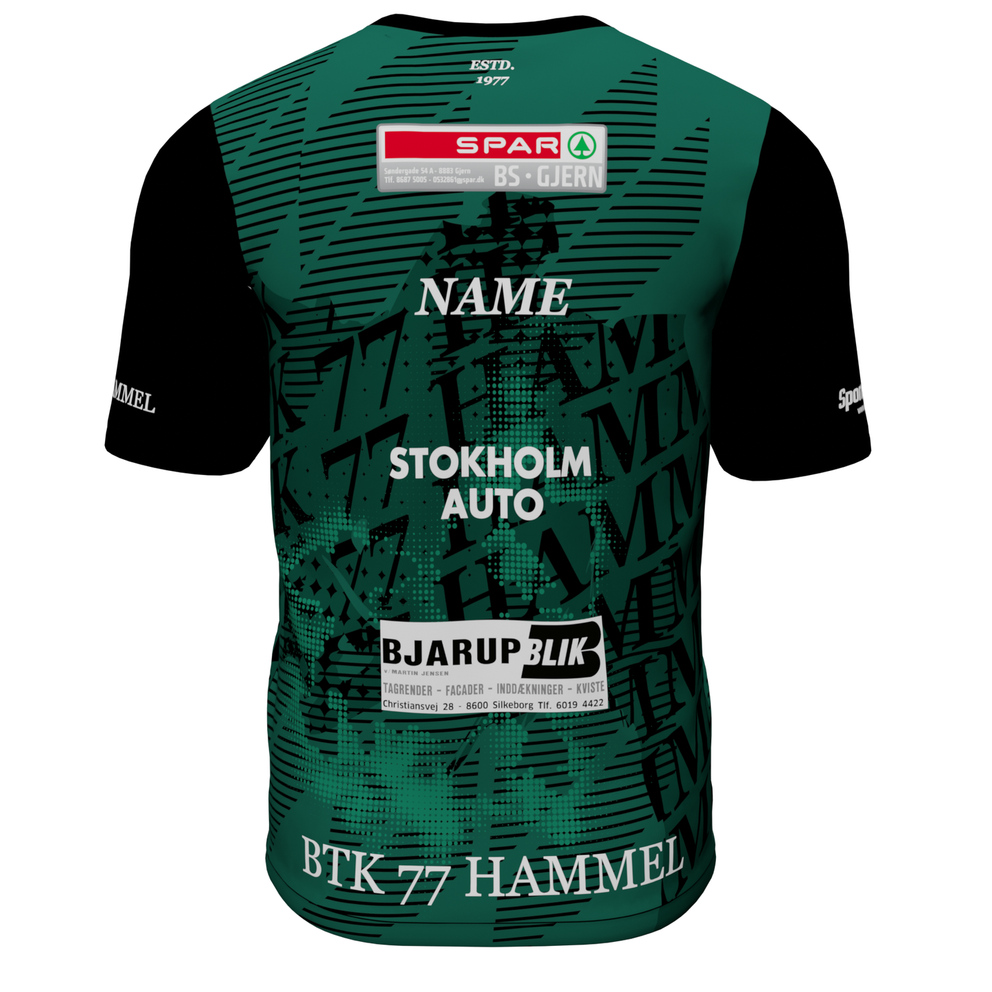 T-shirt med sponsorater - BTK 77 HAMMEL