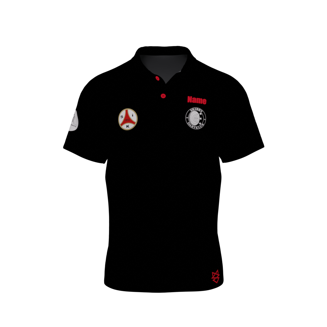 Bomulds Polo m. sort krave - Skibby Dart - SponsorWorld