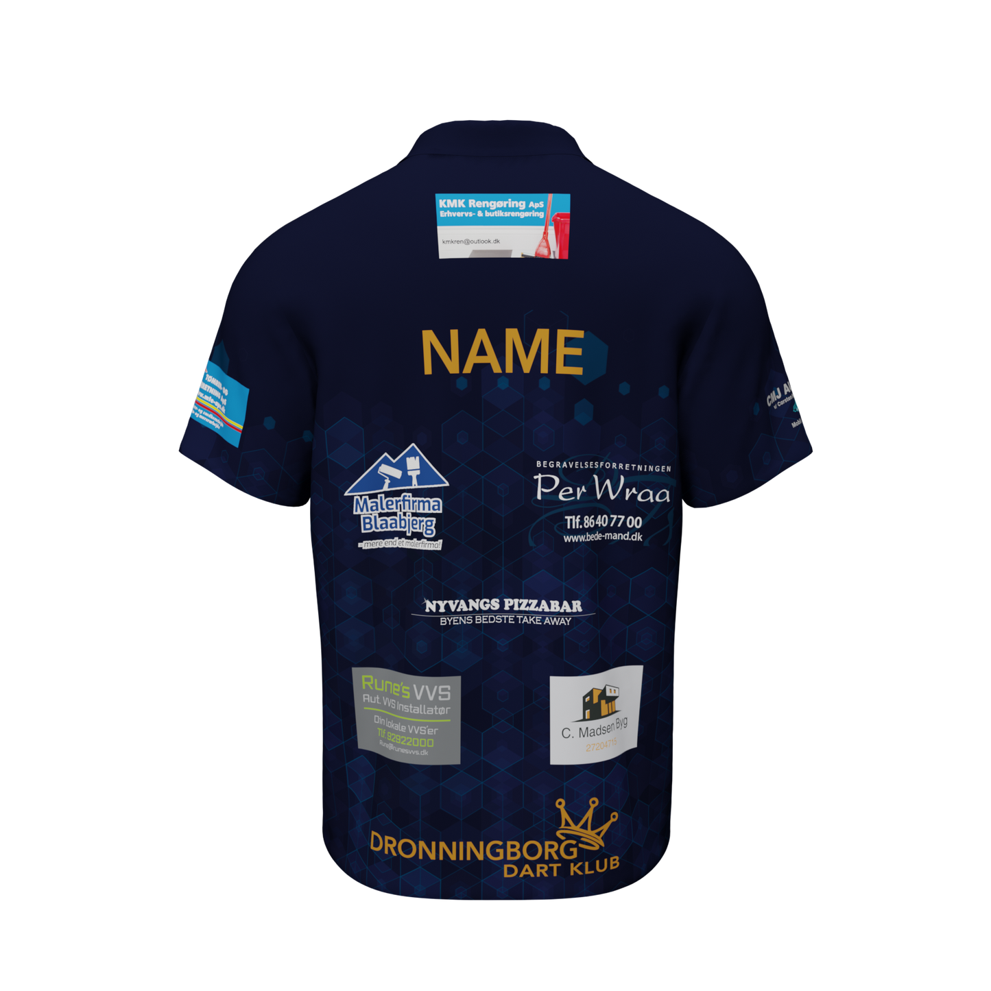 Specialdesignet Polo med logoer - Dronningborg Dart Klub - SponsorWorld
