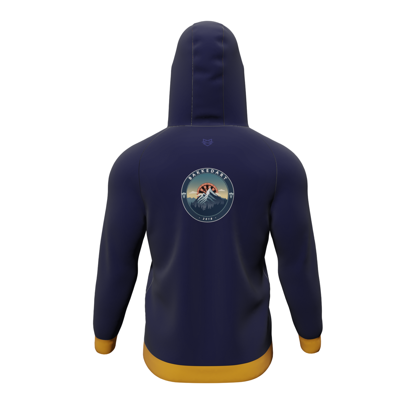 Bomulds Hoodie Orange - Bakkedart