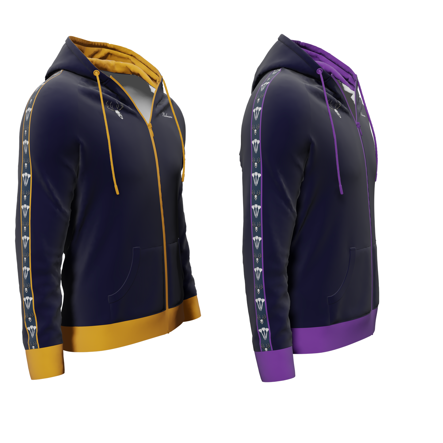 Bomulds Hoodie ZIP - Bakkedart