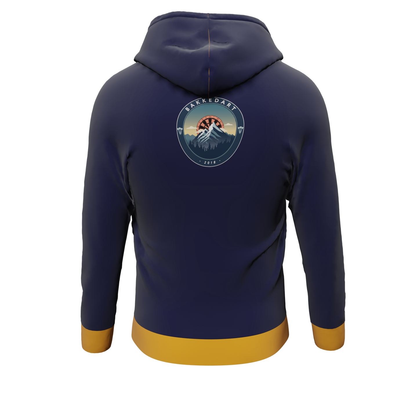 Bomulds Hoodie ZIP - Bakkedart