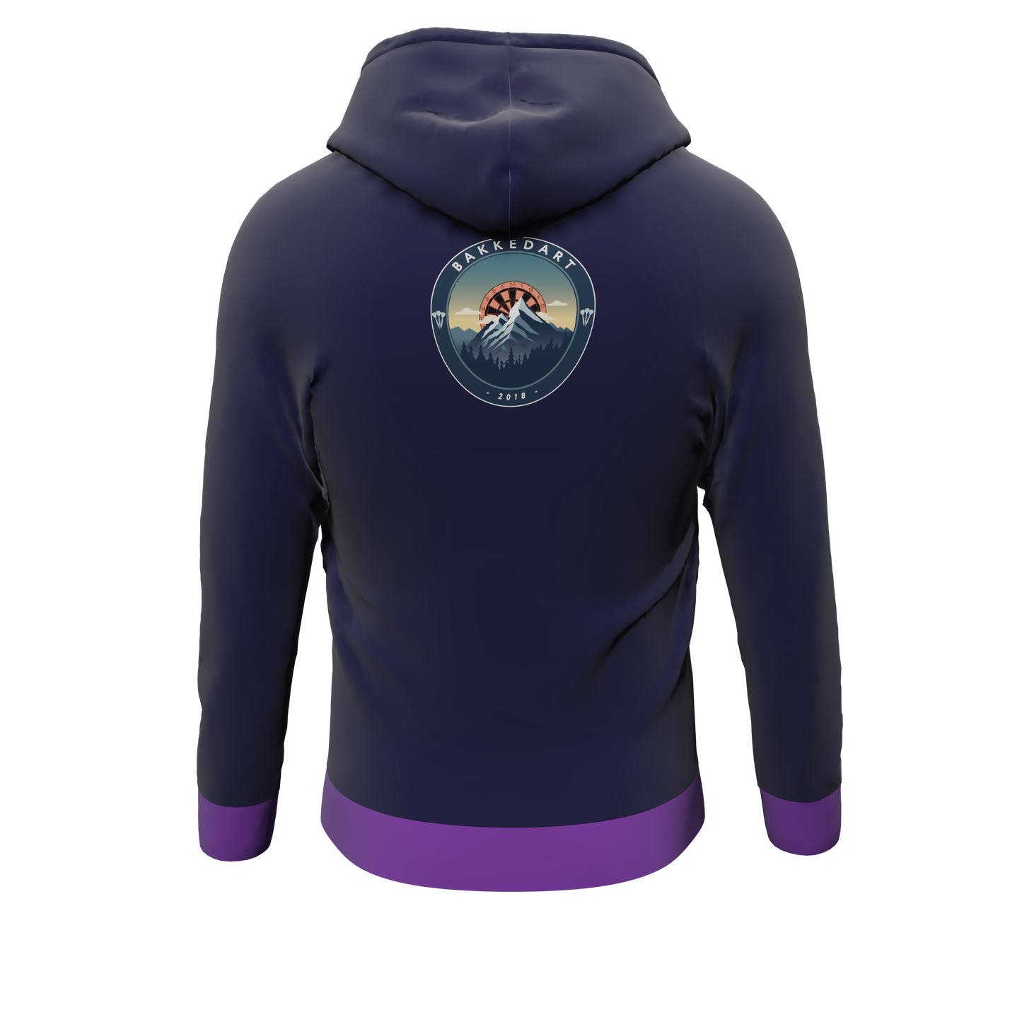 Bomulds Hoodie ZIP - Bakkedart