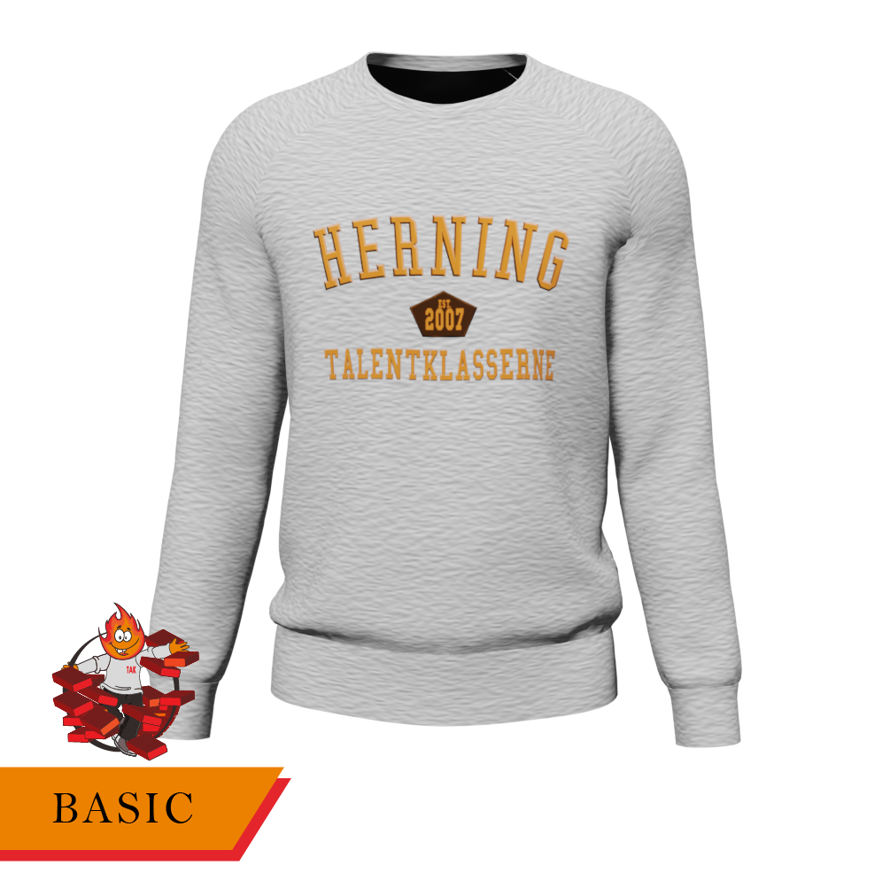 Basic - Sweater grå/orange - SponsorWorld