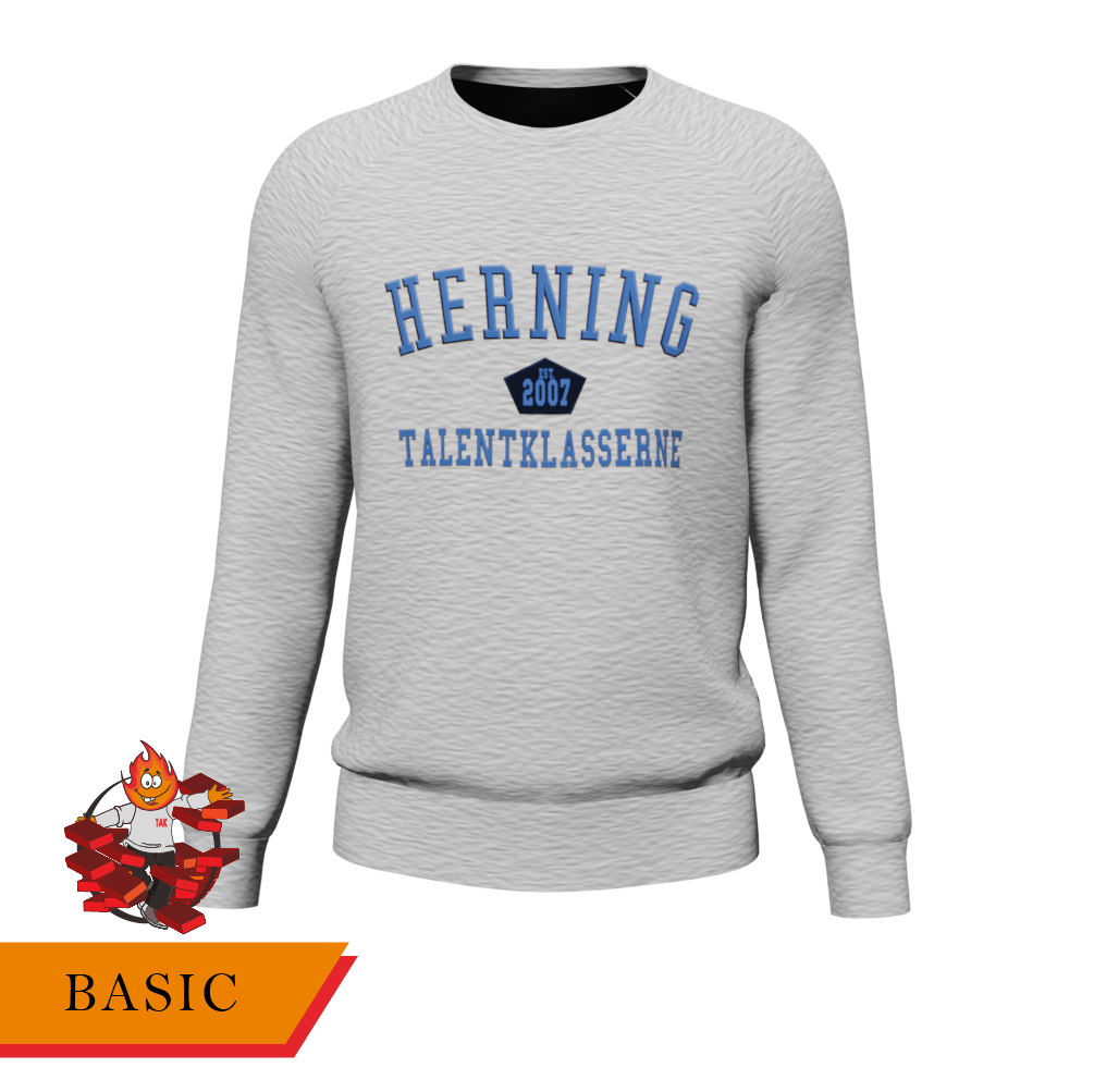 Basic - Sweater grå/blå - SponsorWorld