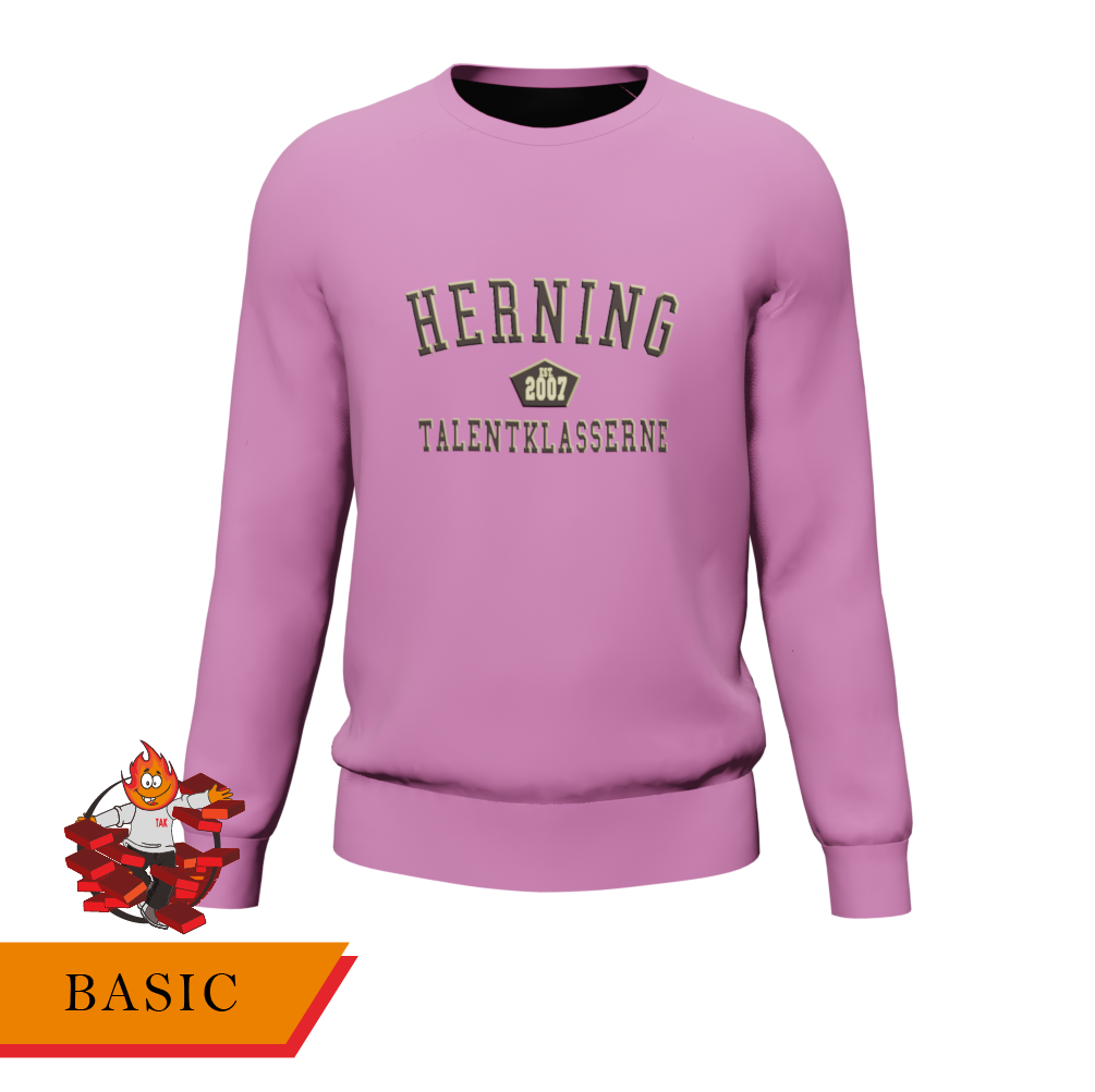 Basic - Sweater Pink/sort - SponsorWorld