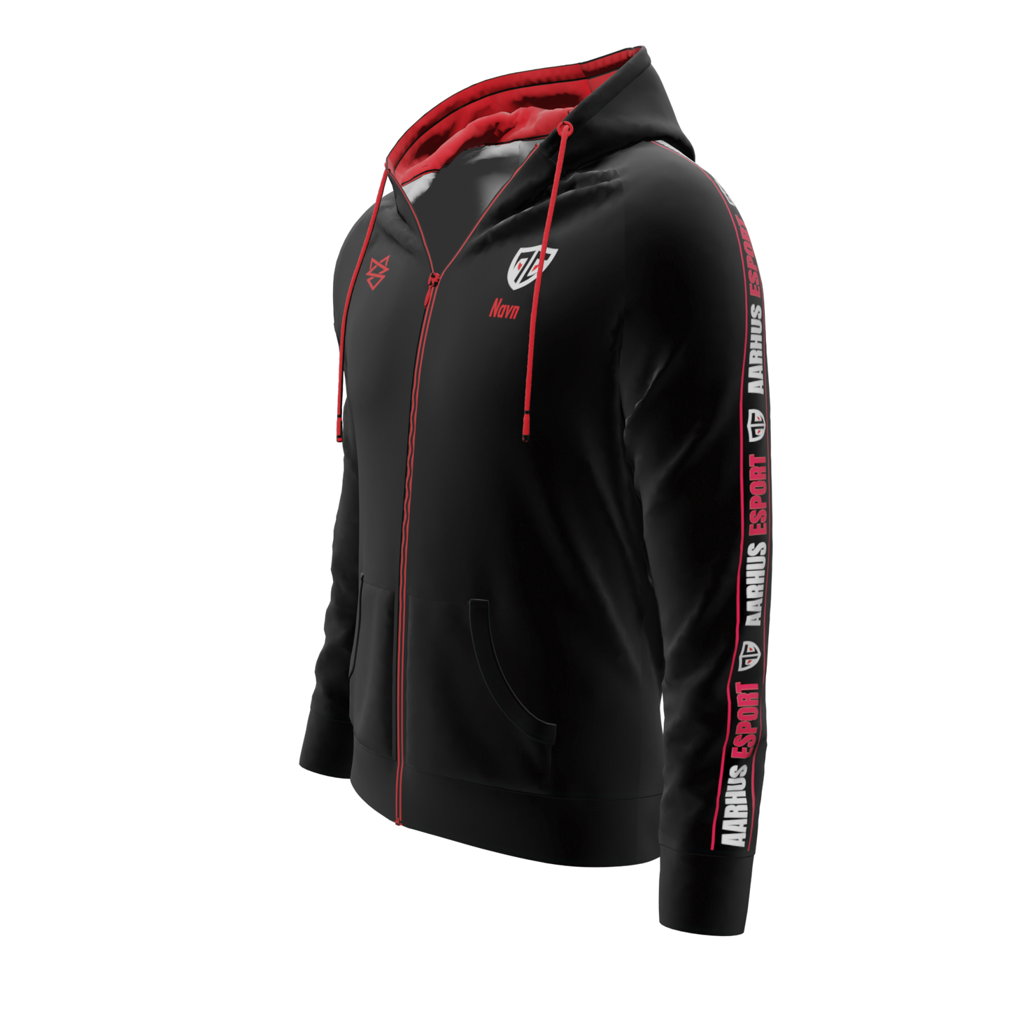 Bomulds Hoodie ZIP - Aarhus Esport
