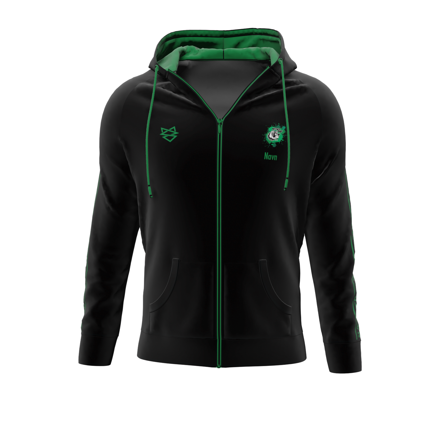 Bomulds Hoodie ZIP - Næstved Dart
