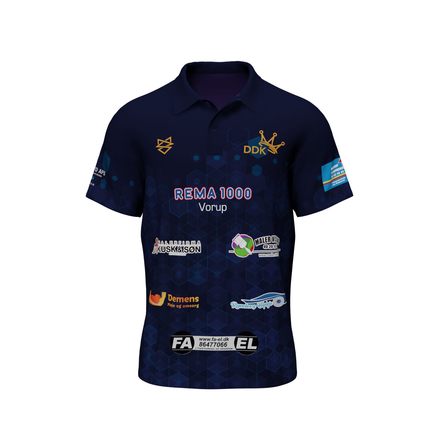 Specialdesignet Polo med logoer - Dronningborg Dart Klub - SponsorWorld