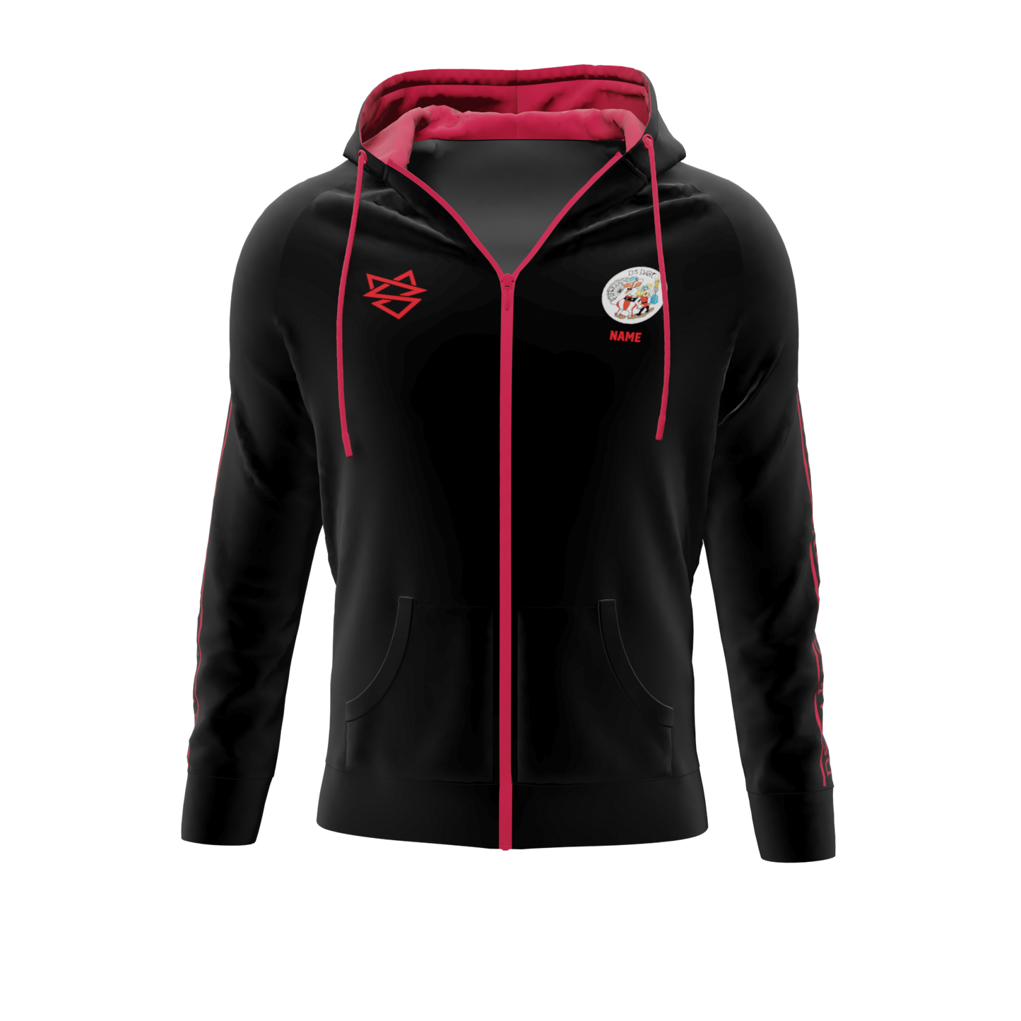 Bomulds Hoodie ZIP - DS Dart