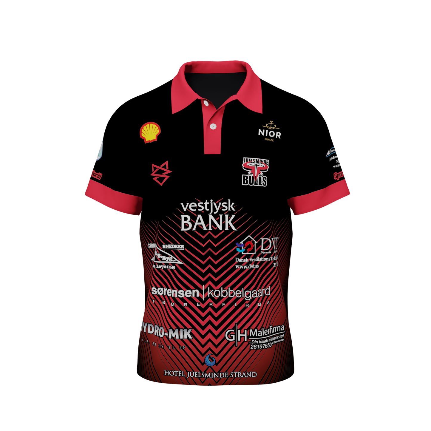 Juelsminde Bulls - Polo med logoer - SponsorWorld