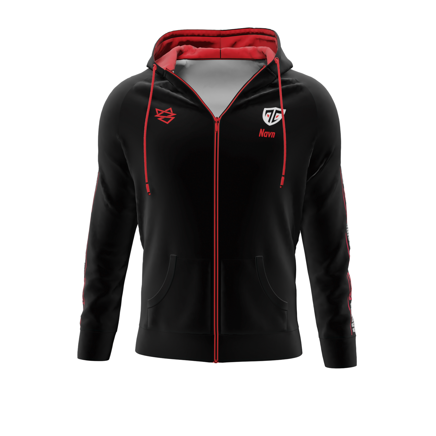 Bomulds Hoodie ZIP - Aarhus Esport