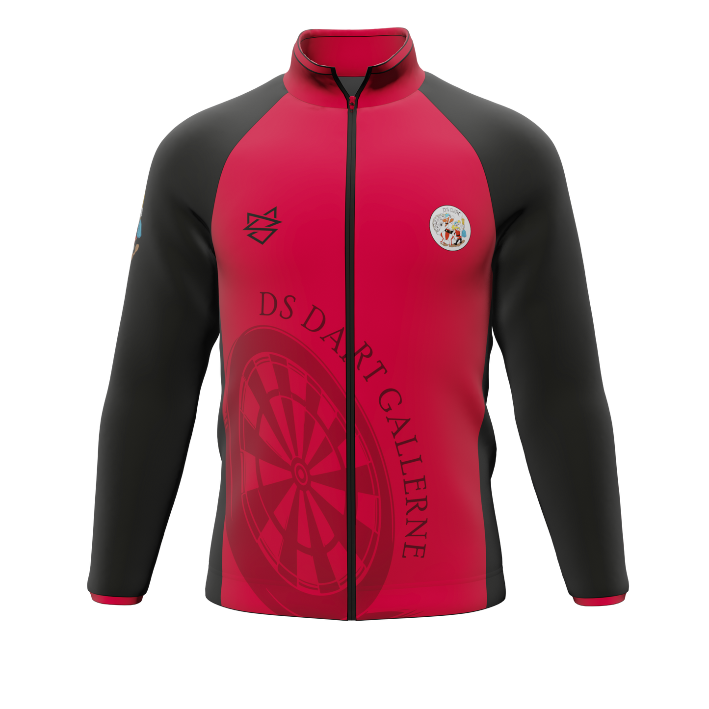 Bomuld Zip cardigan raglan - DS Dart - SponsorWorld
