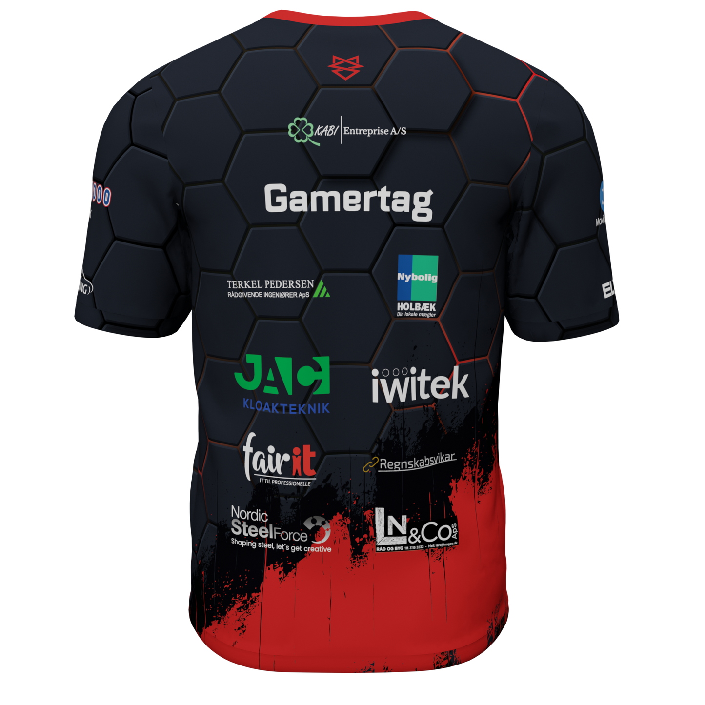 Holbæk Esport - T-shirt med sponsorer