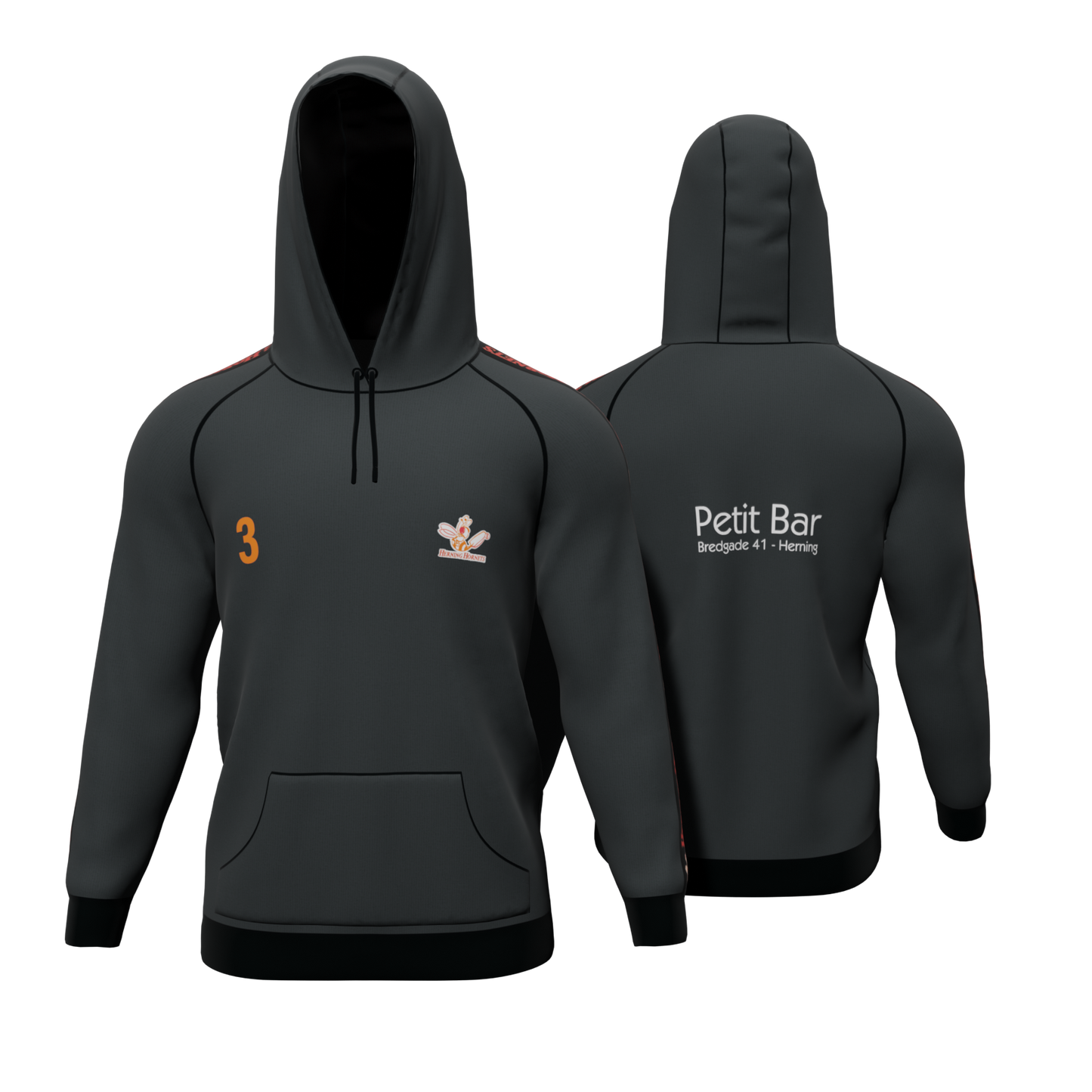 Bomulds Hoodie - Herning Hornets - SponsorWorld