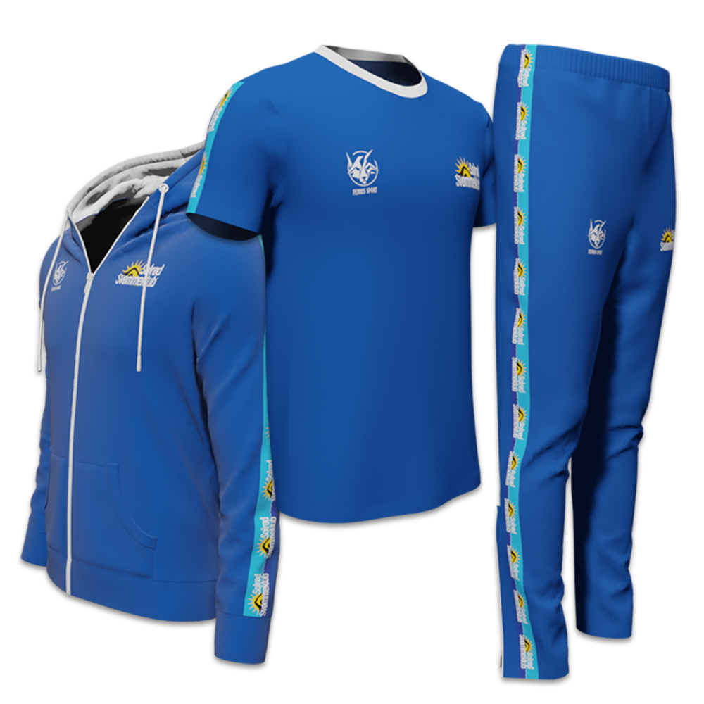 Bomulds pakke 3: Zip Hoodie + T-shirt + Bukser Solrød Svømmeklub - SponsorWorld