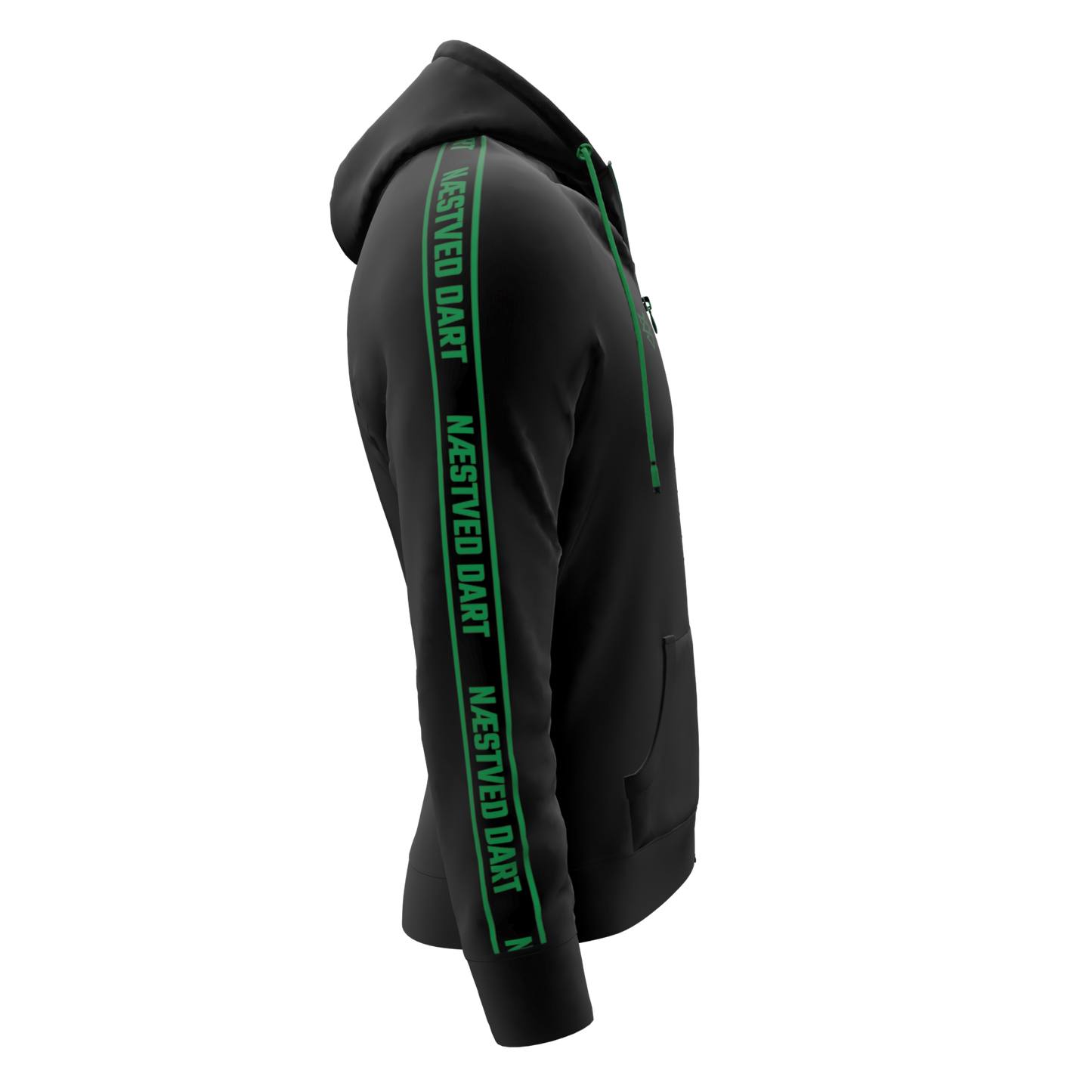 Bomulds Hoodie ZIP - Næstved Dart