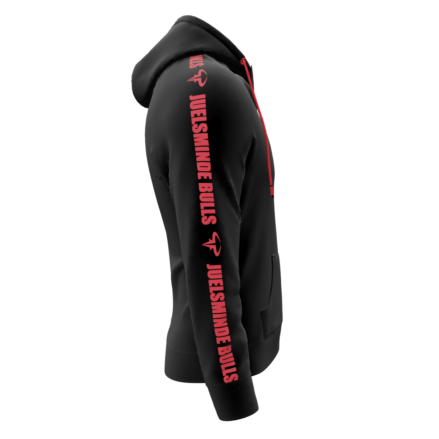 Bomulds Hoodie ZIP - Juelsminde Bulls - SponsorWorld