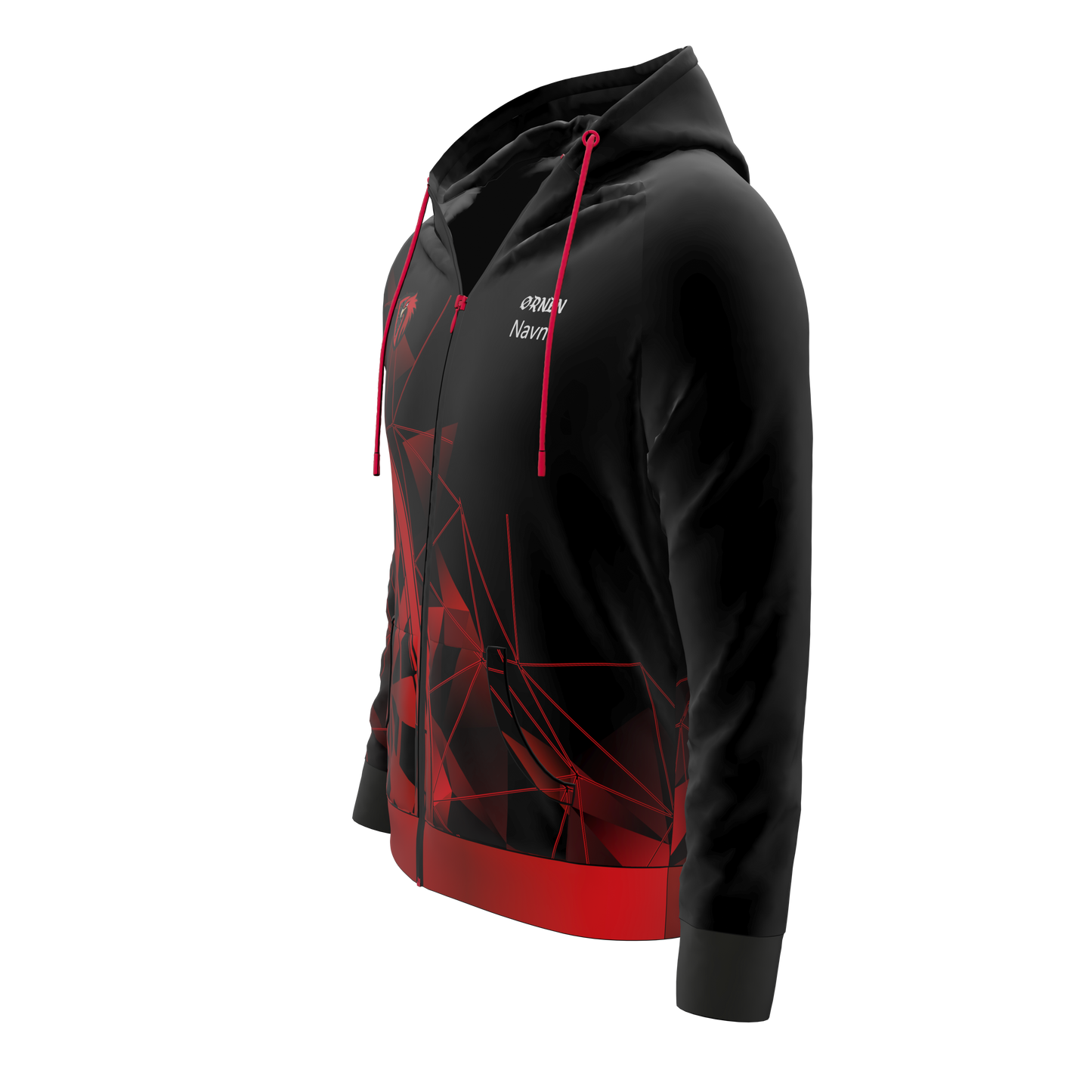 Hoodie ZIP - Dartklubben Ørnen