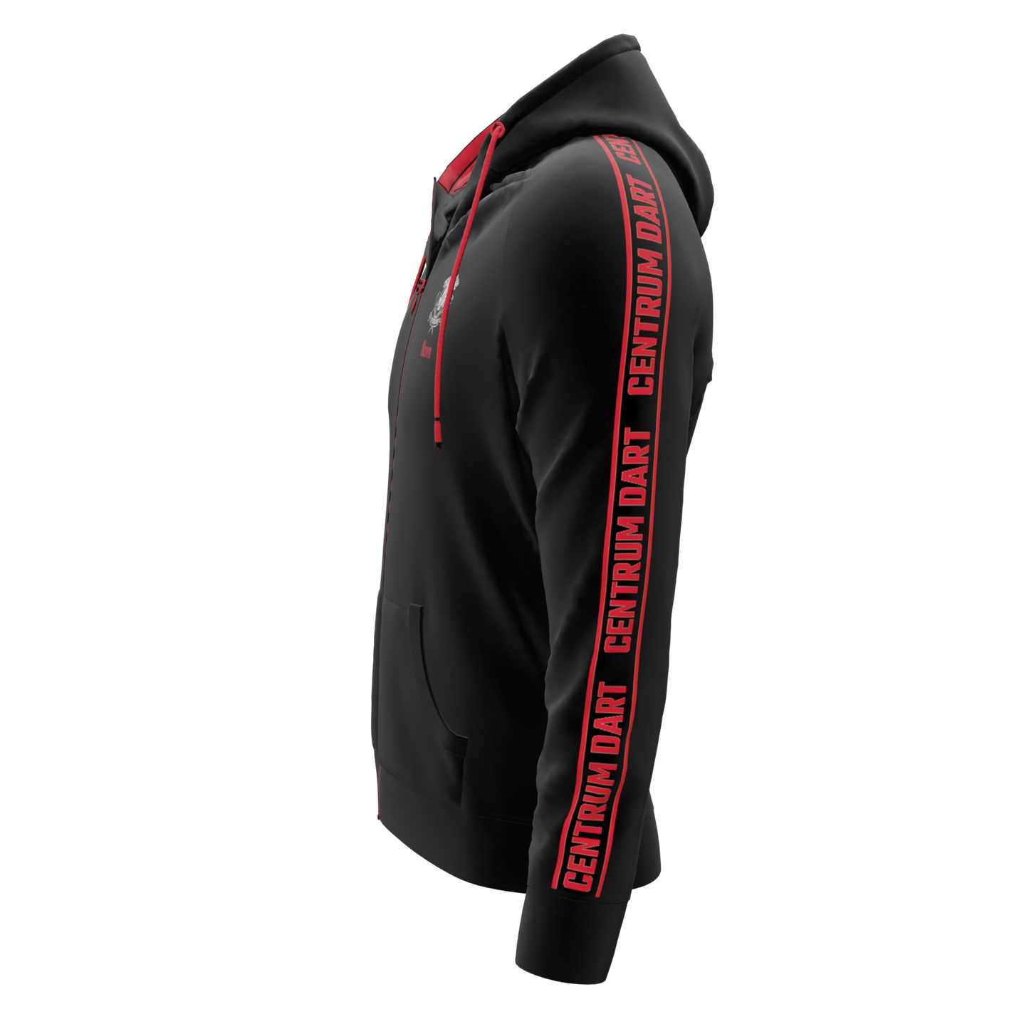 Bomulds Hoodie ZIP - Centrum Dart - SponsorWorld