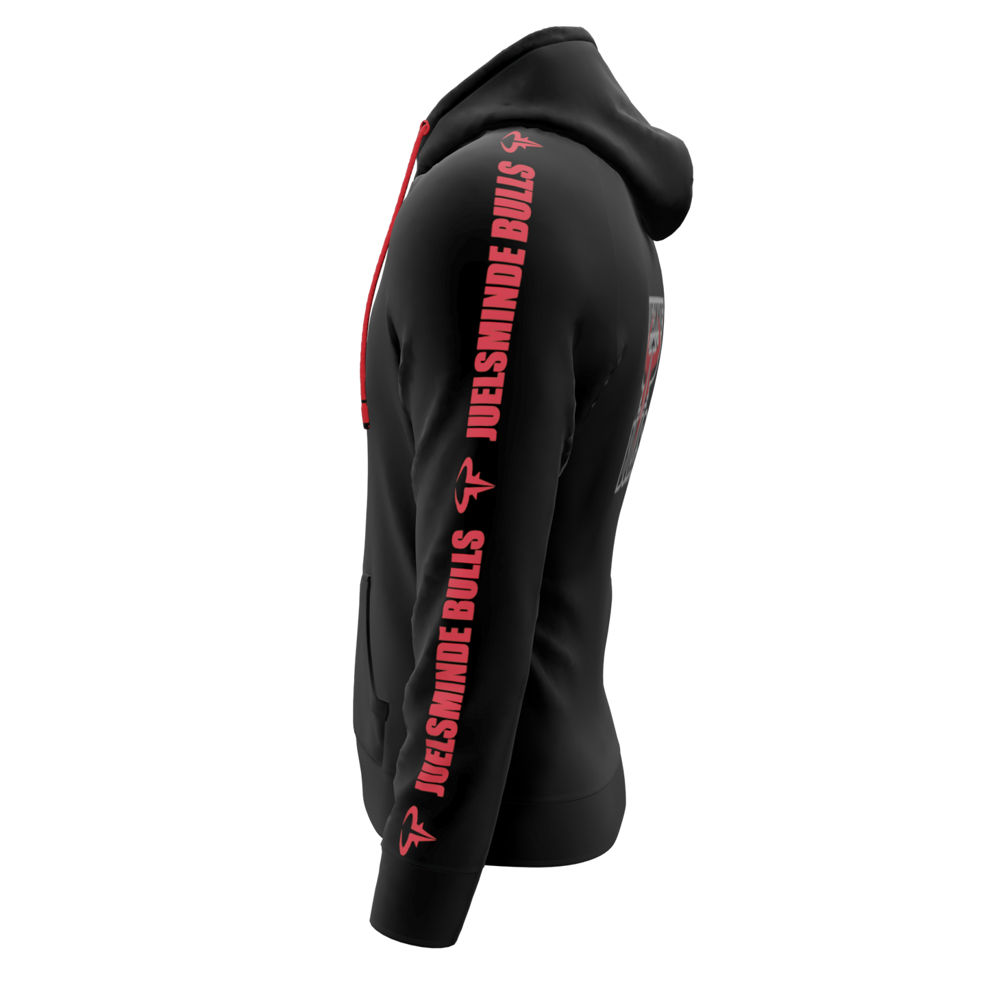 Bomulds Hoodie ZIP - Juelsminde Bulls - SponsorWorld