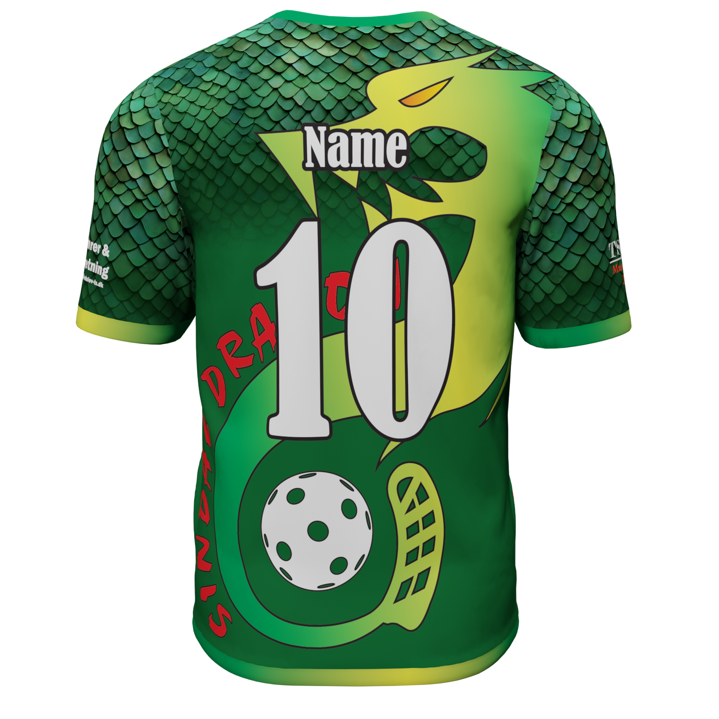 T-shirt med sponsorlogoer - Sindal Dragons