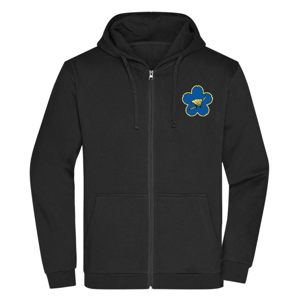 Bomulds Hoodie ZIP - Voksen - Fredericia Judo og Ju-jutsu Klub - SponsorWorld