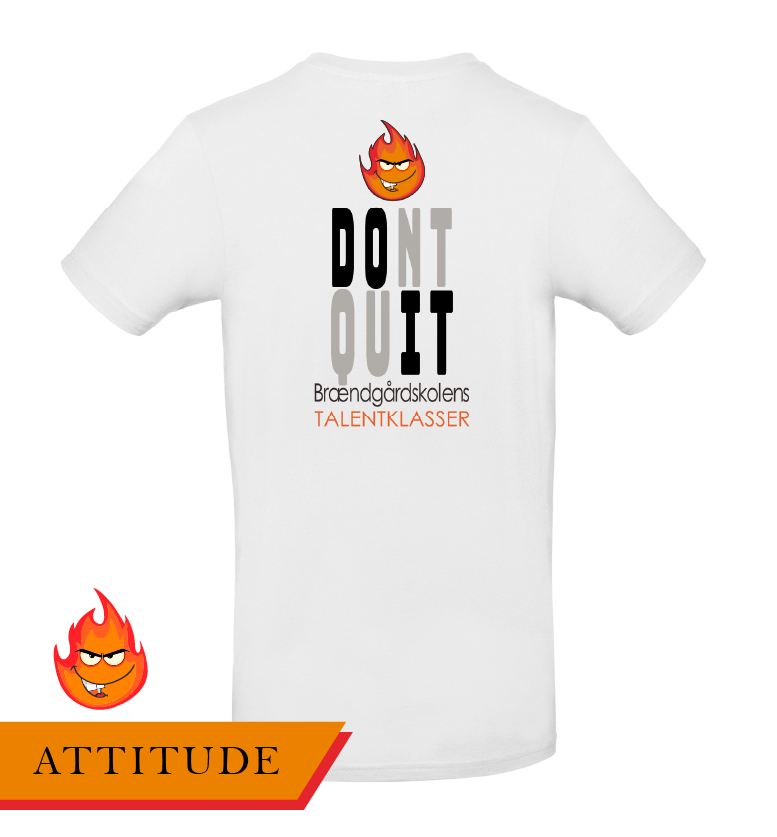 Attitude Tshirt Hvid - SponsorWorld